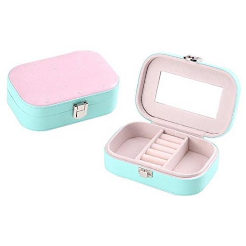 Luscreal Portable Travel Jewelry Lockable Case Jewellery Accessories 